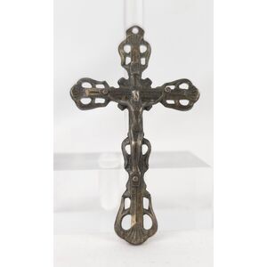 Italy Sterling Silver Vintage Crucifix Cross Jesus‎ Christ Religious